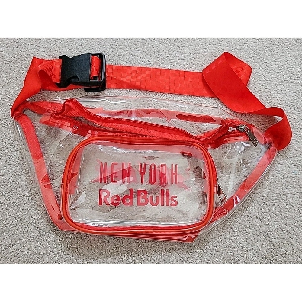 New York Red Bulls Clear Fanny Pack One Size Adjustable MLS Soccer